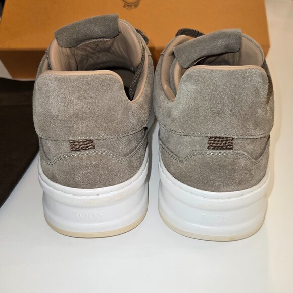 Tod's Cassetta Alta Sneakers in Taupe Suede - Picture 7 of 10